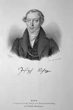 Litografie Josepha Kriehubera