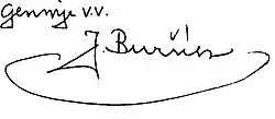 Josef Buršík – podpis