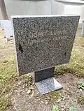 Symbolický náhrobek J. Ludvíka na Čestném pohřebišti v Ďáblicích