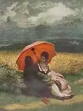 Milenci (Červené paraplíčko)