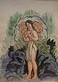 Žena (akvarel) 1930