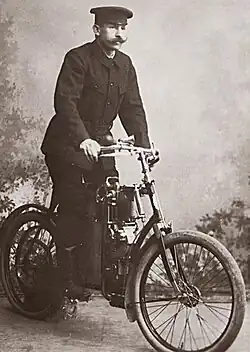Josef Seidel na motocyklu