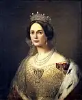 Portrét Josépine de Beauharnais mladší s insigniemi Řádu svaté Alžběty a Řádu hvězdového kříže