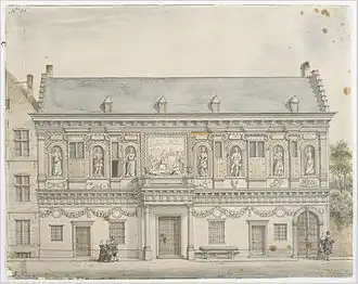 Dům Franse Florise, autor Jozef Linnig, 19. století, Plantin-Moretus Museum, Antverpy