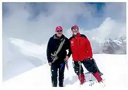 J. Hojda a Maciej Berbeka (vlevo) na Mera Peak