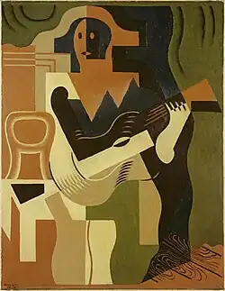Juan Gris, Harlekýn s kytarou, 1919