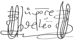 Juan Ponce de León – podpis