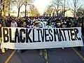 Protesty v Minneapolis v listopadu 2015 po zastřelení Jamara Clarka