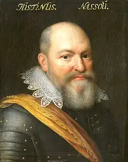 Portrét Justina van Nassau malíř: Jan Antonisz van Ravesteyn