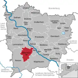 Käbschütztal na mapě