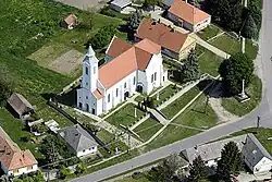 Letecký pohled na Kóny