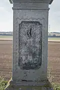 detail nápisu zepředu