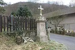 Kříž u silnice v Ryjicích