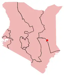 Garissa na mapě