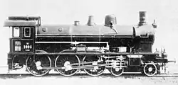 Lokomotiva KFNB 1006 (kkStB 111.06, ČSD 365.106), WrN výr.č. 4707/07. tovární foto Wr. Neustadt 1907
