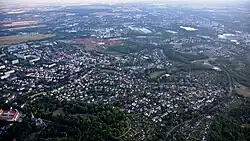 Pohled na okresní město Cvikov