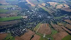 Olešnice, letecký pohled