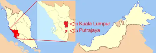 Putrajaya na mapě