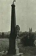 Původní umístění jednoho z křížů pod vrchem Barbořina