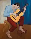 KYTARISTA, 1959, olej na plátně, 120 x 98 cm