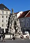 Kašna Parnas v Brně od J. B. Fischera z Erlachu, 1693–1695.
