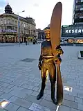 Socha Jana Kašpara v Pardubicích