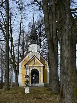 Místní kaple se zvoničkou Andělů strážců