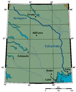 řeka na mapě