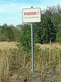 Statní hranice vede podél silnice