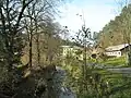 Řeka Kamenice v areálu továrny Rabštejn
