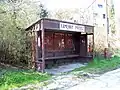 Označení názvu na přístřešku