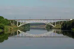 Železniční most přes řeku v Kamensku-Uralském