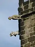 Chrliče na věži kostela Panny Marie
