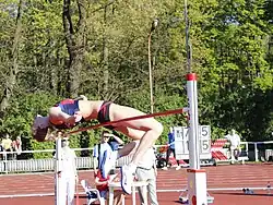 Kamila Stepaniuková při skoku
