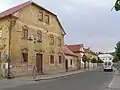 Hlavní ulice v Kamýku nad Vltavou, pohled směr sever rok cca 2004