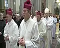 Kanovníci Košické kapituly. Vlevo J. Ondovčák