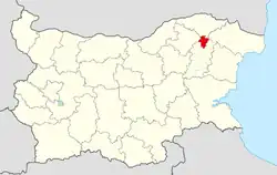 Obština na mapě Bulharska