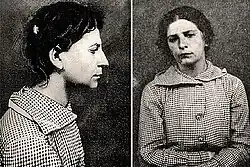 Fanny Kaplanová po zatčení v roce 1918