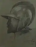 Jezdec v přilbě