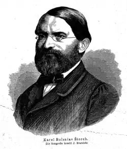 Jan Adolf Brandejs – Karel Boleslav Štorch 1868 (kresba)