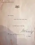 Jmenovací dopis, v němž dr. Edvard Beneš určuje Karla Janštu členem Státní rady československé