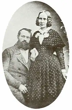 Friedrich Wunder a jeho žena Sophie Luise Margarete, rozená Baumgarte, kolem 1846/48