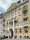 Dům Olympic Palace v Karlových Varech (1908?), dokončení projektu