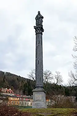 Jubilejní sloup se sochou Karla IV.