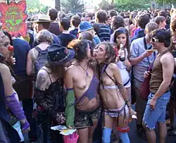Aktivisti na Karnevalu Kultur v Berlíně, 2008