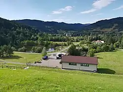 pohled od hráze