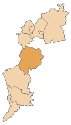 okres Oberpullendorf na mapě Burgenlandu