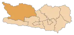 okres Spittal an der Drau na mapě Korutan