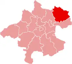 okres Freistadt na mapě Horních Rakous