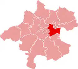 okres Linec-venkov na mapě Horních Rakous